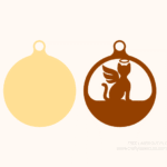 Cat Memorial Ornament Free Laser Cut File