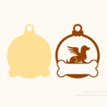 Free Dog Memorial Ornament SVG