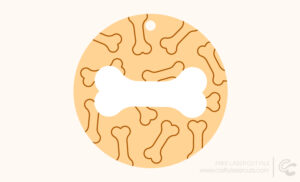 Free Dog Ornament SVG | Round Laser Cut File for Pets