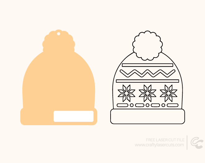 Free Christmas Beanie Winter Hat Ornament