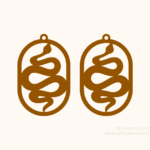 Snake Earrings Free Laser Cut File SVG