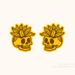 Free Terracotta Skull Earring Laser Cut SVG